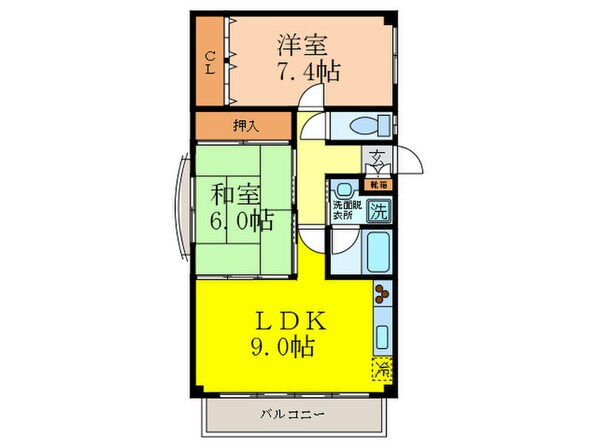 ピュアコートの物件間取画像